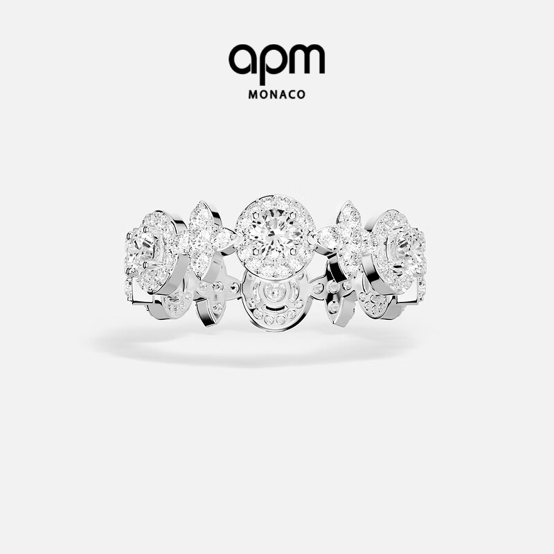 APM Monaco流星圆圈白雪公主戒指轻奢高级感送女生女友生日礼物 【顺丰包邮+精美礼盒】白雪公主戒指 48码