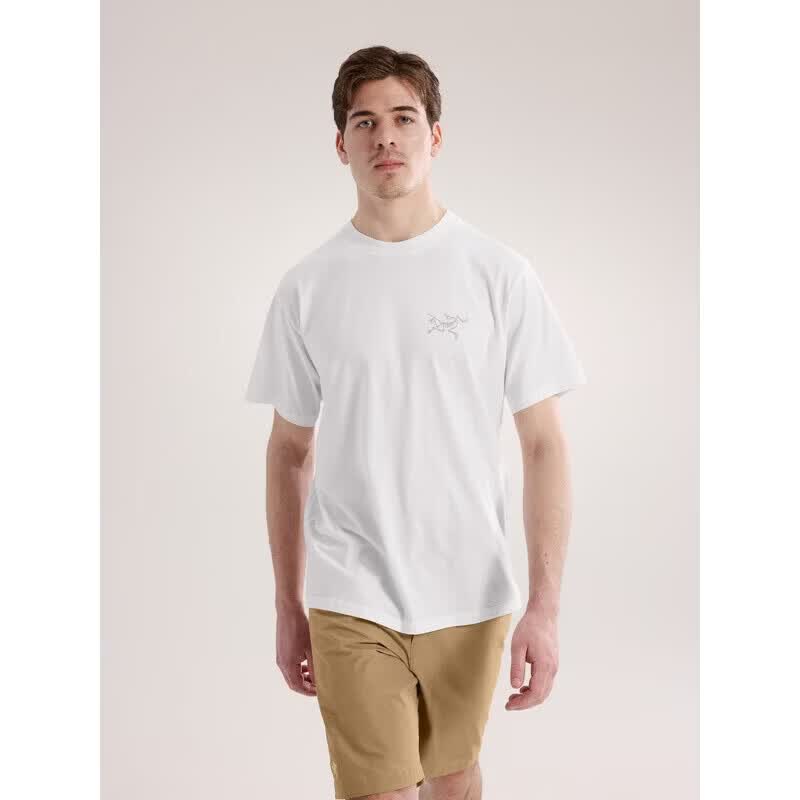始祖鸟（ARC'TERYX）男士Kragg SL纯棉短袖T恤X000009533-WHITE-LIGHT 法国直邮