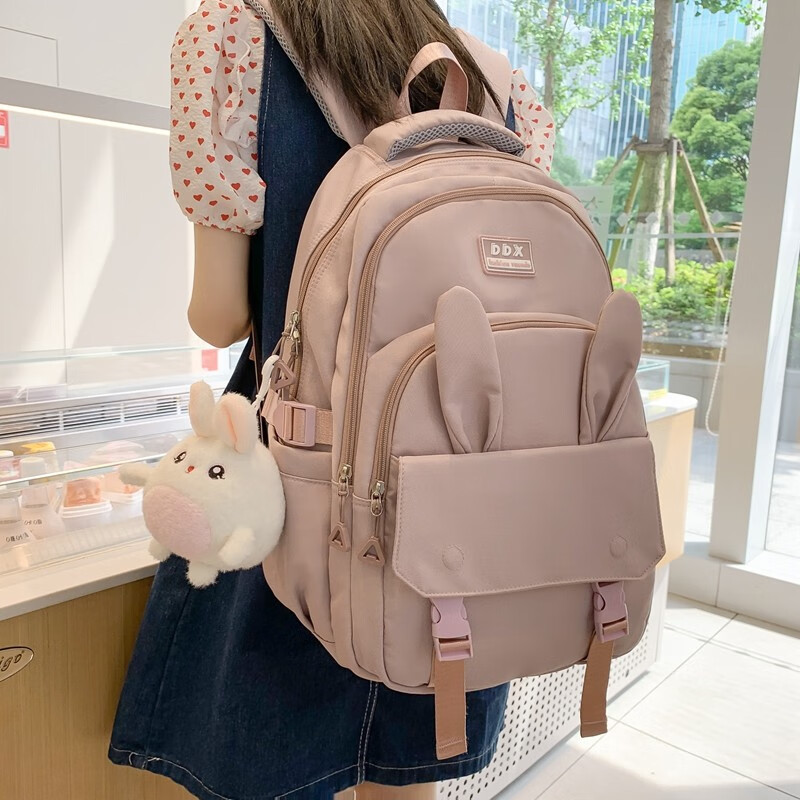 小鱼仙倌初中生书包女生韩版原宿ins风可爱中学生书包女大容量小学生