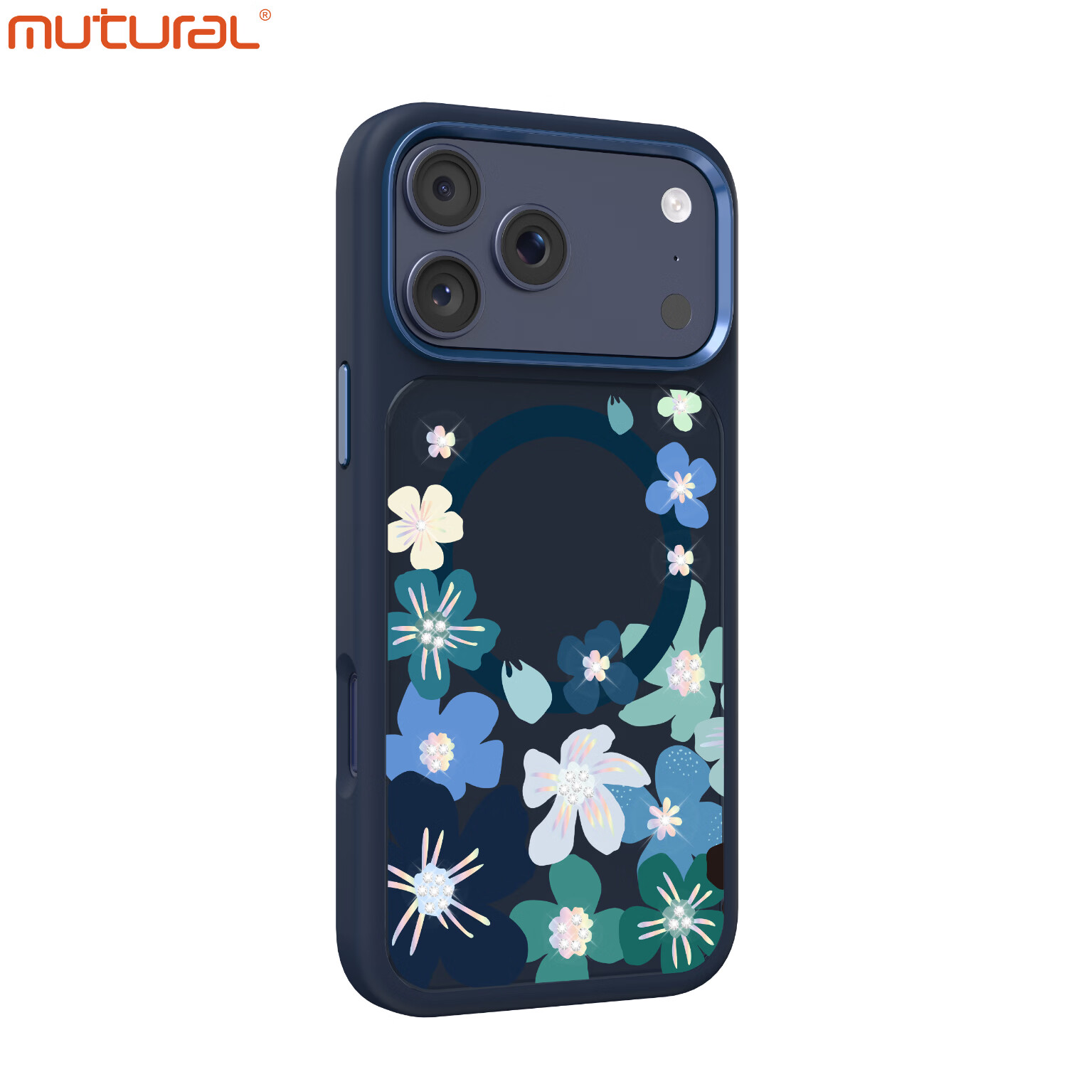 mutural适用苹果18promax手机壳 iPhone17Pro超薄液态硅胶磁吸MagSafe充电保护套镜头全包抗震防摔小清新 深蓝色 iPhone18 Promax
