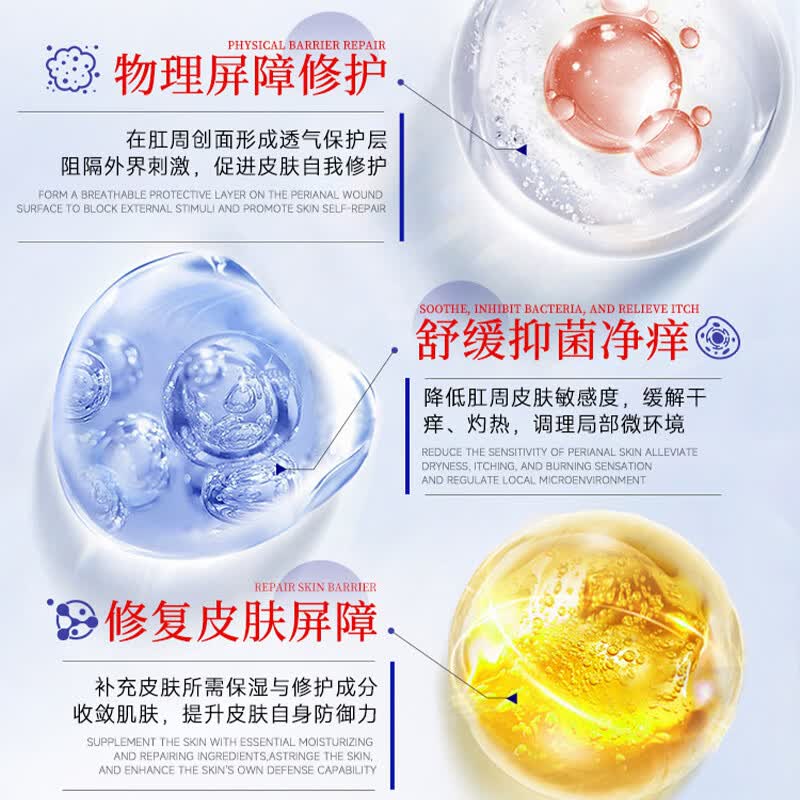 修正肛门瘙痒药膏止痒专用肛周湿疹潮湿有异味有分泌物屁股痒止痒药膏 买二送一【共三盒】周期装