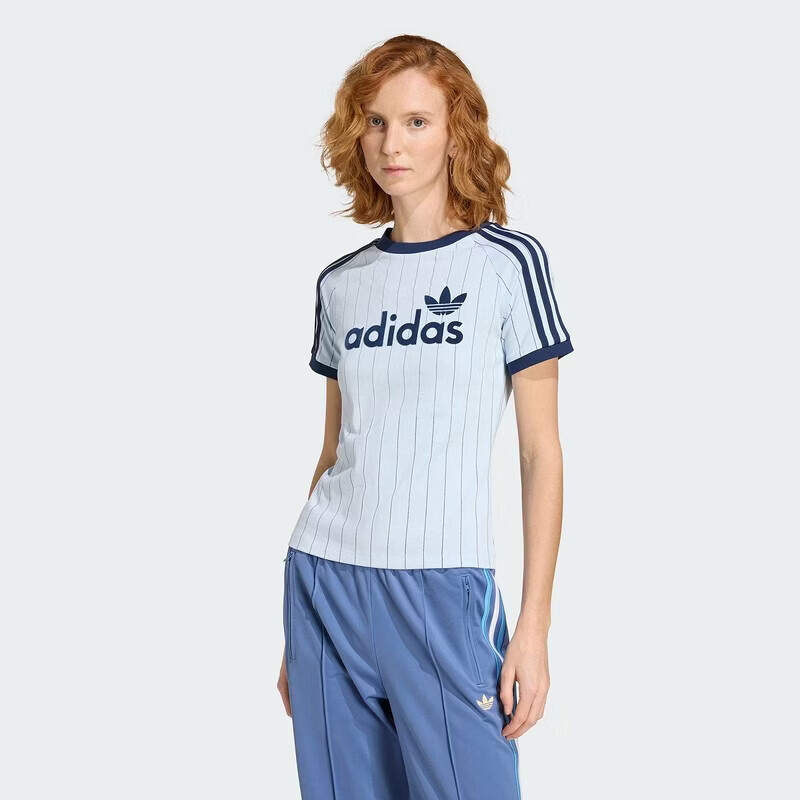 阿迪达斯（adidas）三叶草女子夏季新款简约透气运动休闲百搭短袖T恤 HZ9541 KQ9063 XL