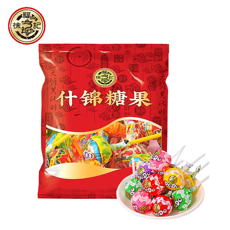徐福记 多嘟棒水果味棒棒糖儿童糖果混合硬糖休闲零食约30支/310g/袋