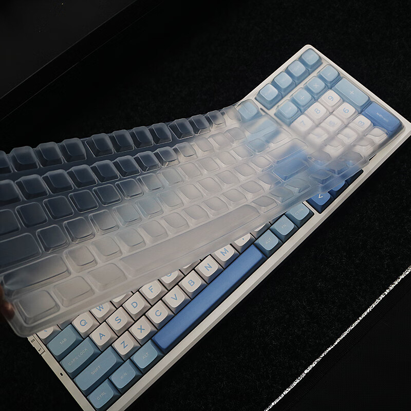 升派键盘膜适合迈从k99 v3 v2机械键盘保护膜硅胶防尘防水键盘套罩子 K99碧光绿(MDA键帽)硅胶键盘膜