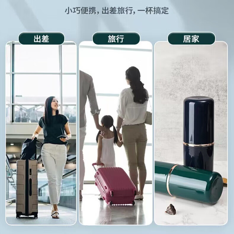 【精选直发】牙刷配件旅行便携式出行套装牙刷随身携带轻便式电动牙刷配件 旅行洗漱杯【随机颜色】一个装