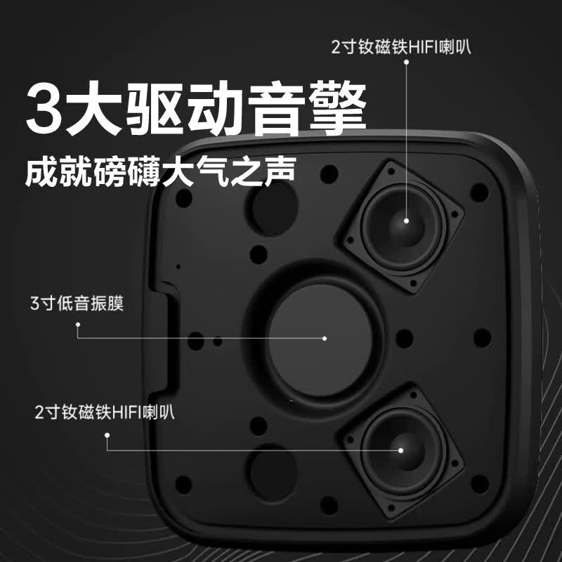 AITES2026新款店铺专用壁挂式蓝牙小音箱插U盘循环播放大音量服装店美容院棋牌室音响挂墙式剧本杀喇叭 布网灰色1台 官方标配