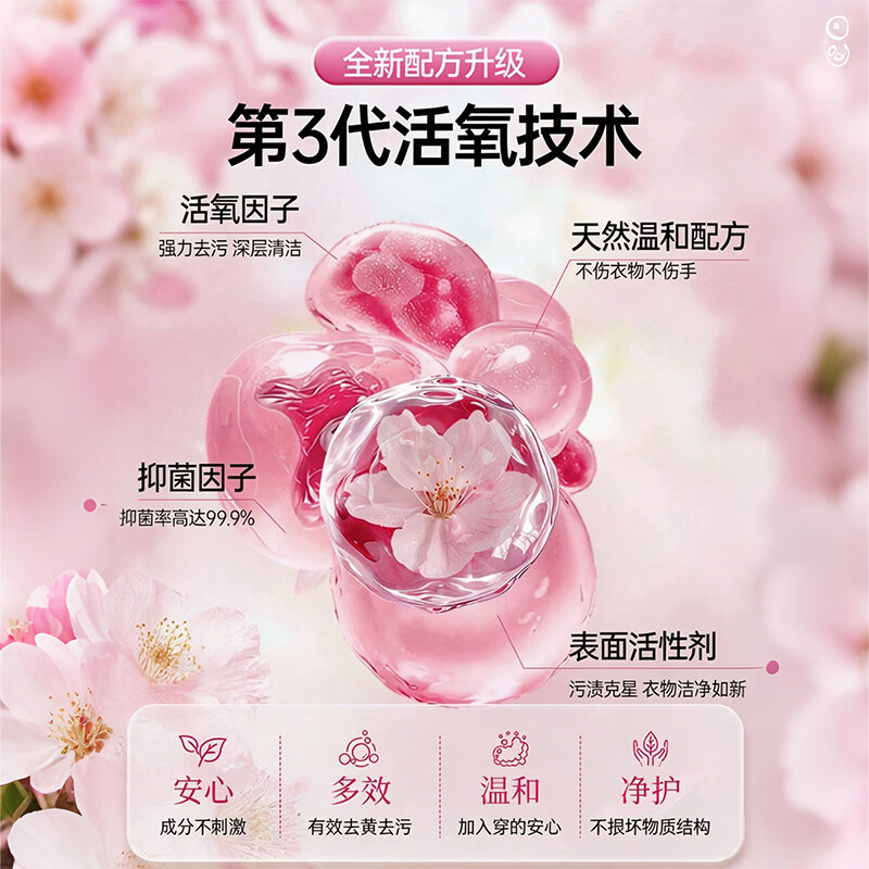圣洁康 爆炸盐 洗衣去污渍强婴儿彩漂粉漂白剂香白色衣物白鞋漂白剂 【花香爆炸盐】1250g*1桶