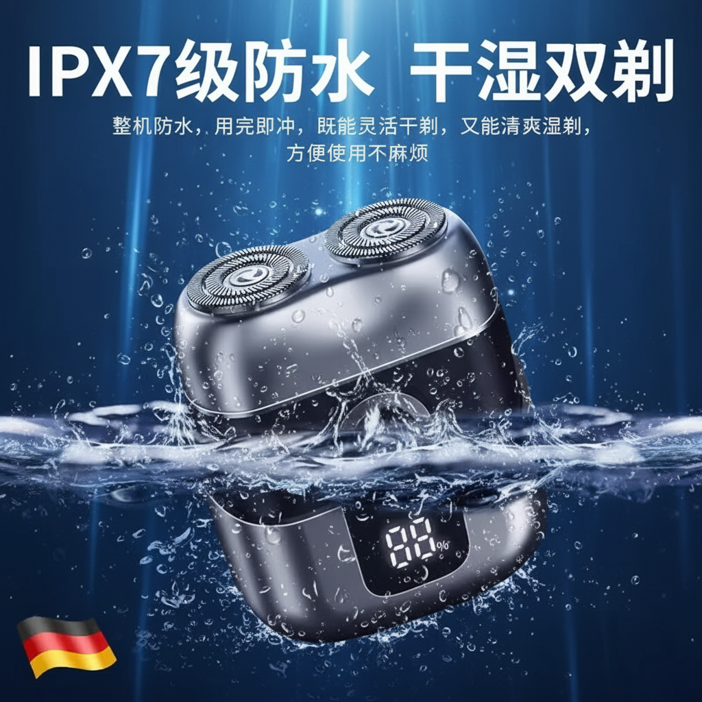 索品（SWOPY）父亲节礼物剃须刀电动男士2026新款家用便携款热卖第一刮胡刀生日礼物送男友老公 超长续航-LED数显-浮动双刀头【枪灰色】