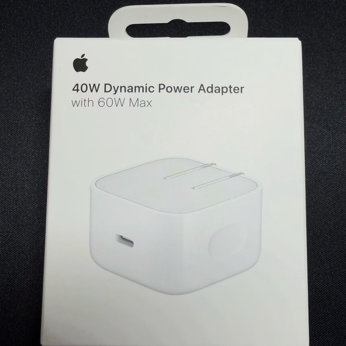 苹果 40W 动态电源适配器 (最高 60W) 便携 充电器 白色 40w