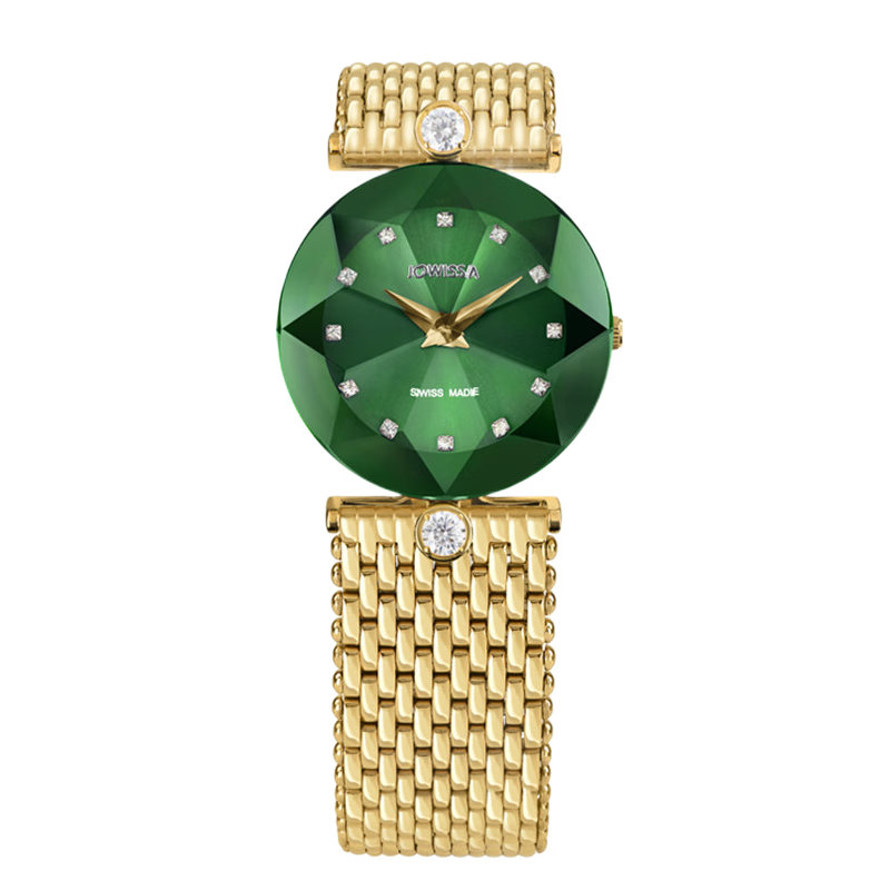 左薇莎(Jowissa)瑞士原装进口手表女士腕表超薄防水石英表钻石菱形立体切割克里斯塔洛系列价格走势|如何查看京东瑞士表商品历史价格