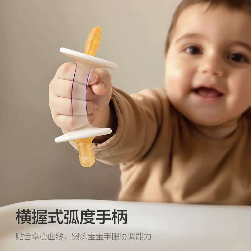 新安怡（AVENT）牙胶全液态硅胶6个月+双感双咬头安抚口欲期防吃手防干呕 【全液态硅胶】双感动萌安抚 琥珀金