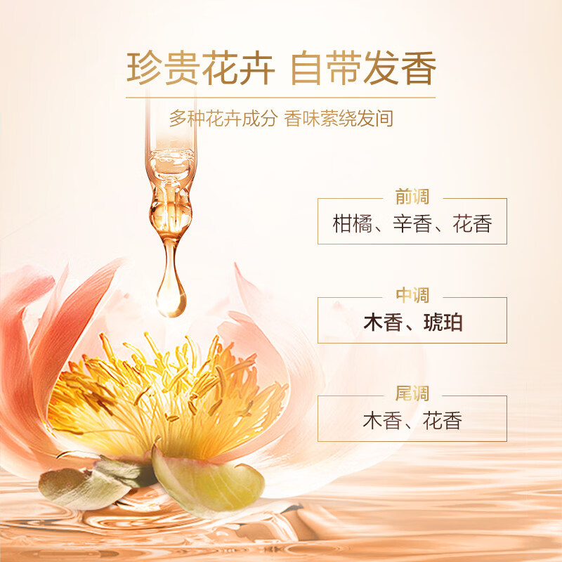 海瑟薇 HASERVEY姜汁新升级洗发水洗头膏柔顺控油去屑蓬松止痒持久留香 芯丝亮护发精油100ml