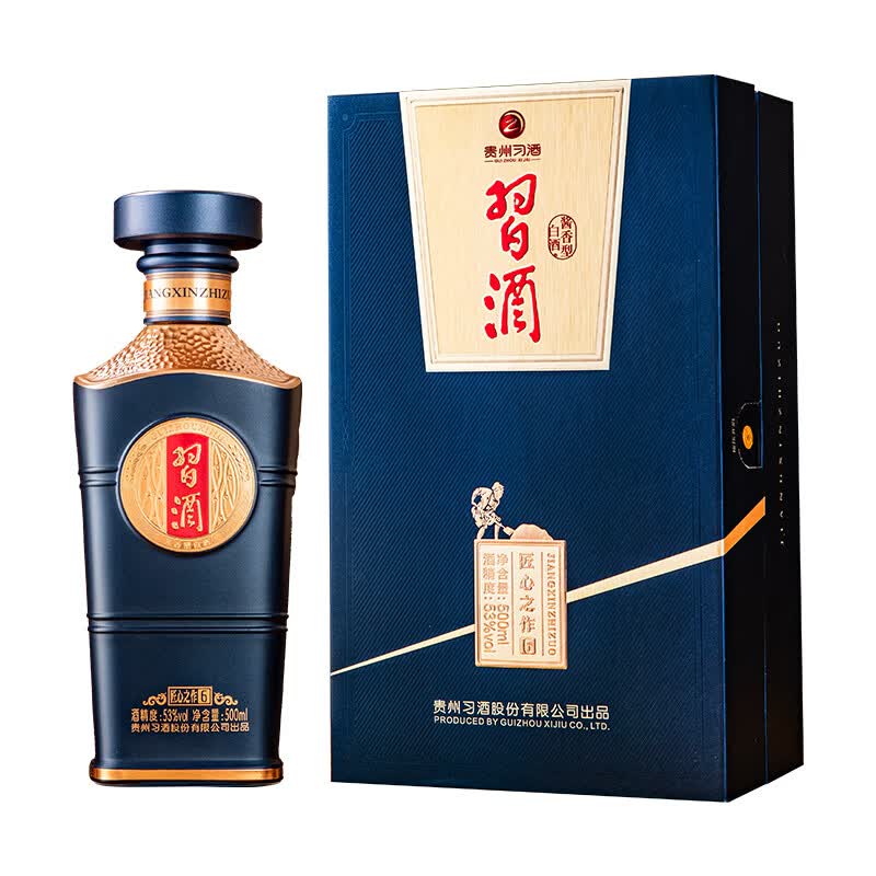 习酒匠心之作6 53度酱香型白酒 500ml 纯粮酿造礼盒装 53度 500mL 1瓶 【单瓶装】