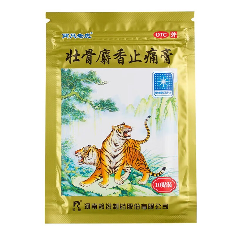壮骨麝香止痛膏10贴 风湿 止痛 用于风湿关节痛 1袋