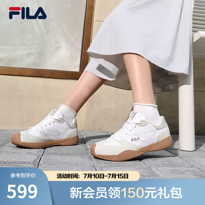 斐乐（FILA）斐乐奶油果鞋女鞋FILA AVO休闲鞋2026夏季新款薄底德训鞋运动鞋 明亮白/白玛瑙灰-BW 38