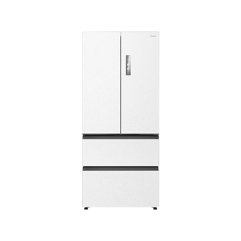 美的（Midea）M60系列550机皇法式多门超薄零嵌无霜除菌大容量家用制冰冰箱双系统循环冰箱一级能效国家补贴 MR-550WUFIPZE 白色