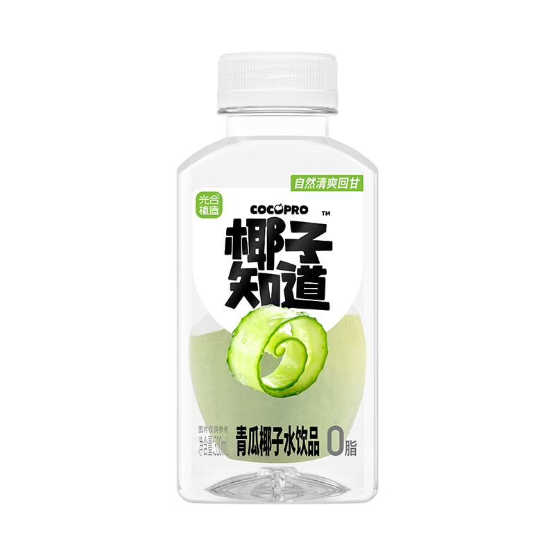 椰子知道青瓜风味椰子水饮料整箱椰青原浆椰子汁天然电解质水椰汁果汁饮品 青瓜椰子水饮料310ml*6瓶