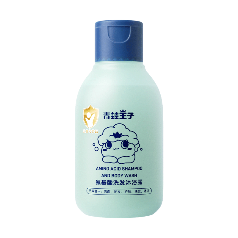 青蛙王子氨基酸儿童洗发沐浴二合一6-12岁宝宝用 五效合一温和无刺激100ml