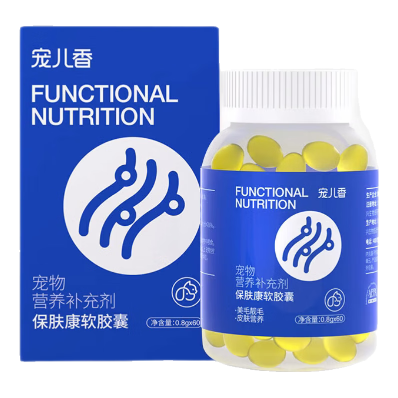 宠儿香猫咪化毛膏复合多糖膏保肤康胰宝 保肤康0.8g*60粒