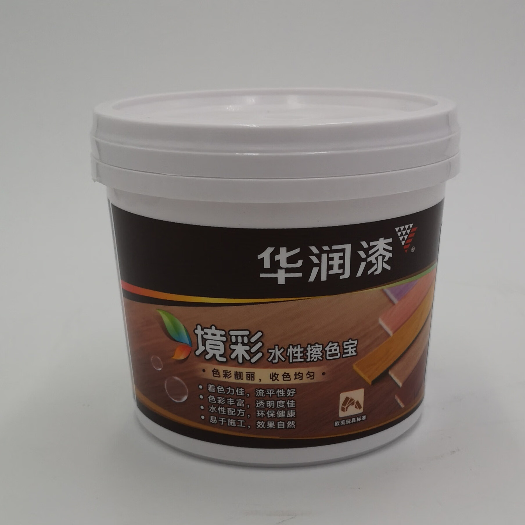 华润漆水性色精擦色宝水性格丽斯红木色红棕色黑红棕 水性透明擦色宝