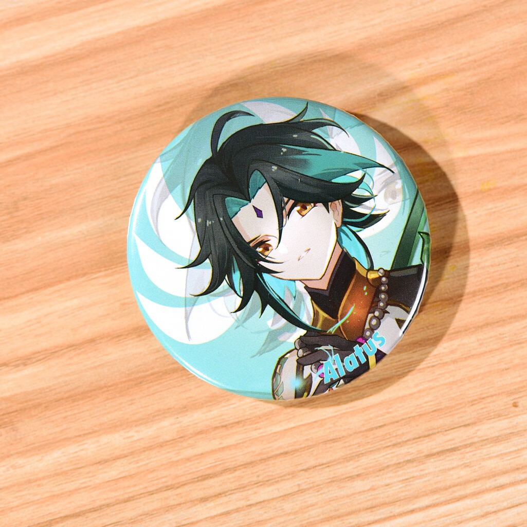 夜叉金鹏伐难浮舍应达弥怒镭射细闪吧唧马口铁徽章 金鹏 素面镭射款