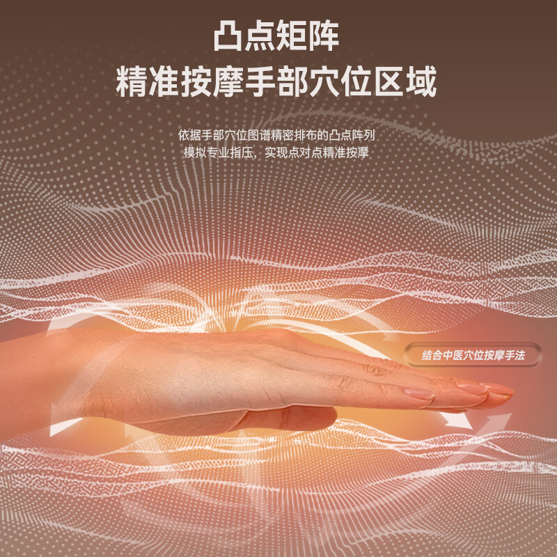 手部按摩器按摩仪电动手指腱鞘手掌关节经络穴位热敷揉捏护理仪送父母送长辈女友实用生日礼物 手部按摩仪【普通款】米白色