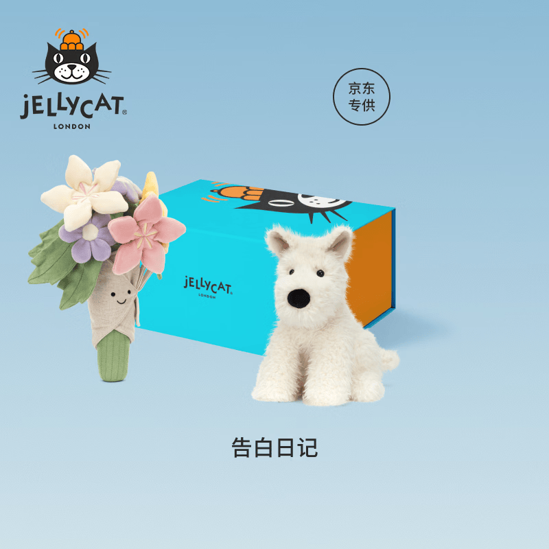 Jellycat告白日记礼盒毛绒玩具娃娃公仔玩偶新婚送礼生日礼物 告白日记