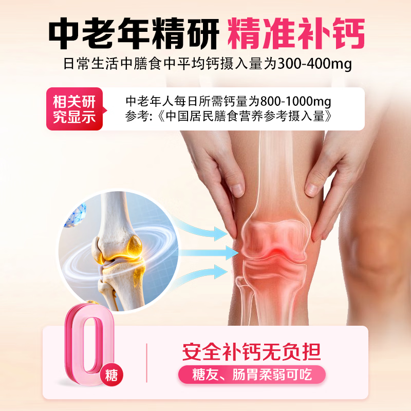 Caltrate钙尔奇钙片碳酸钙男女性维生素D补钙好吸收成人中老年高钙 【周期装】钙D同补 120粒*2瓶