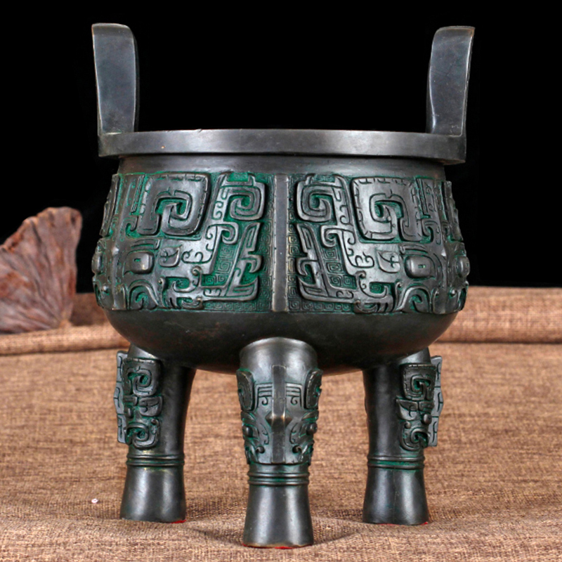 聚玄轩 全铜世纪宝鼎摆件 办公室青铜鼎装饰品 青铜器工艺品铜鼎摆件