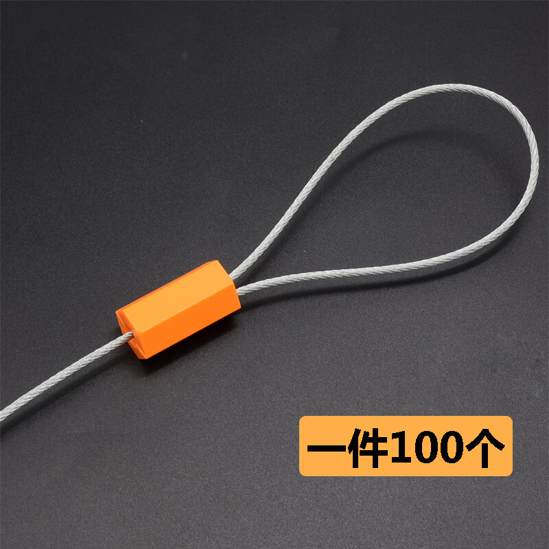 年防盗扎带抽紧式一次性物流货运油罐车水表施封集装箱钢丝封条铅封