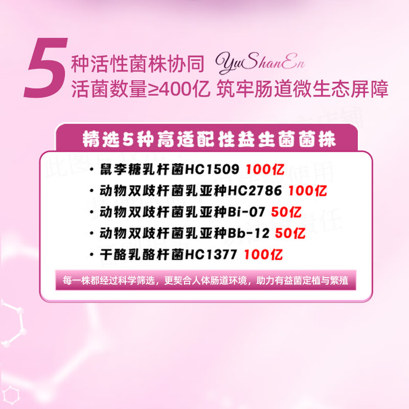遇善恩益畅复合益生菌活性菌株益生元益生菌粉肠道健康全家适用 遇善恩益畅益生菌 24袋*1盒