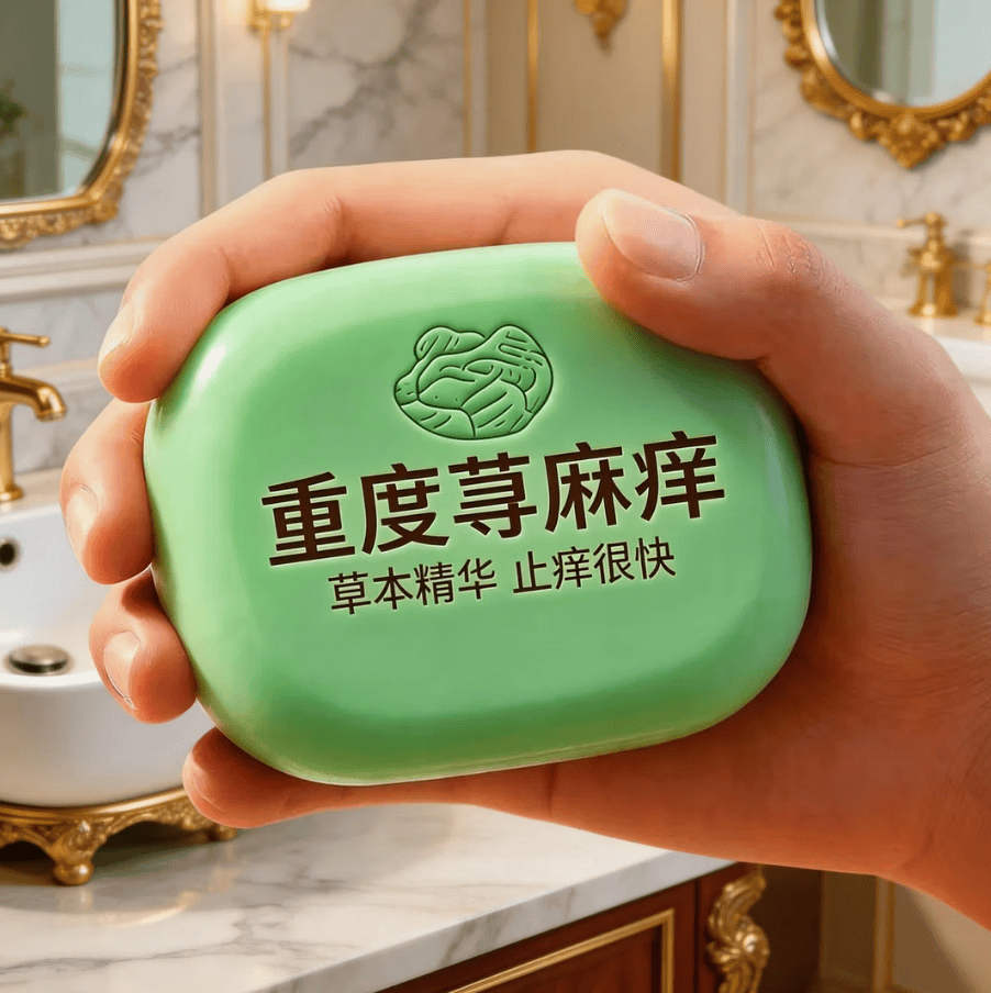示博士【香港正品】荨麻手工皂全身干痒起皮块状荨麻风团止痒香皂 3盒【升级装/99倍效】局部疹