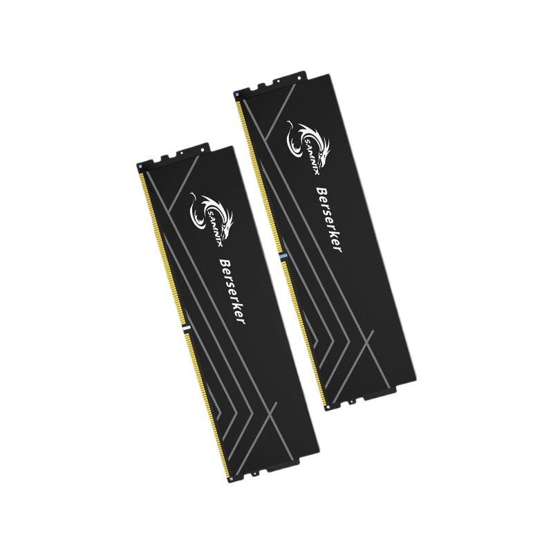 新乐士(SAMNIX) 狂刃战士 海力士A代M代DDR5 台式机内存条16G 32G 24G 48G 96G 6000 6400 电竞超频内存 24GB(12g*2)6000 海力士A代 C32 黑色
