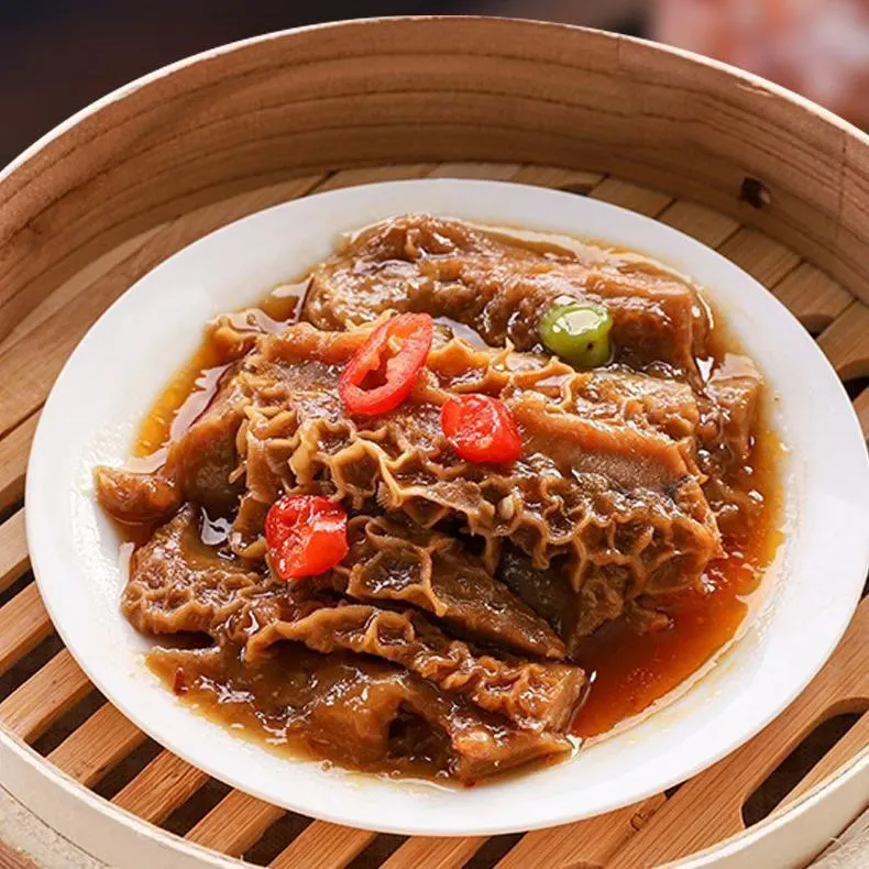 粤味婆正宗广式早茶金钱肚 传统手工百酱牛肚毛肚茶楼同款半成品速食菜 4包【家庭囤货-划算】1000g 醇厚入味【正品授权】