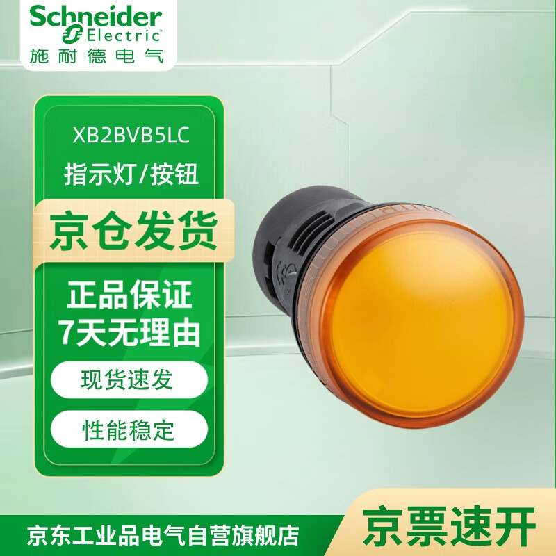 施耐德（Schneider）XB2B系列指示灯 整包发货 10个/包 XB2BVB5LC