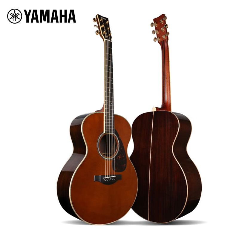雅马哈(yamaha)全单民谣吉他lj16dt木吉他电箱款ll系列are深茶色41