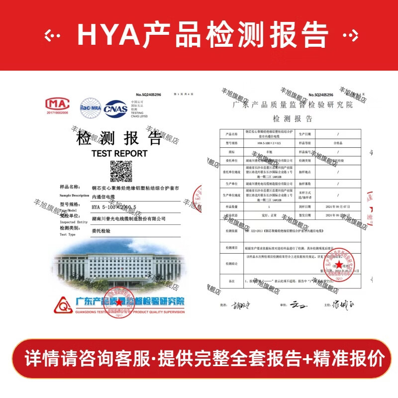 丰旭 【国标保检测】HYA室外大对数通讯电缆 市话通信电话线通信电缆 WDZ-HYA53 10*2*0.5线径 100米