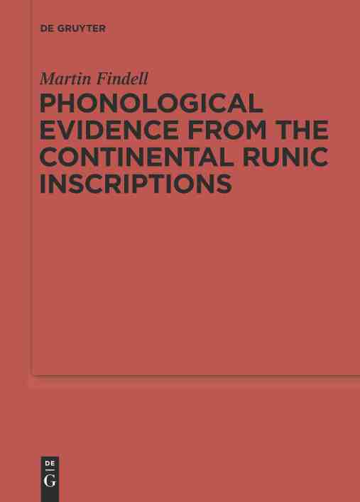 预售 按需印刷 phonological evidence from the continental runic