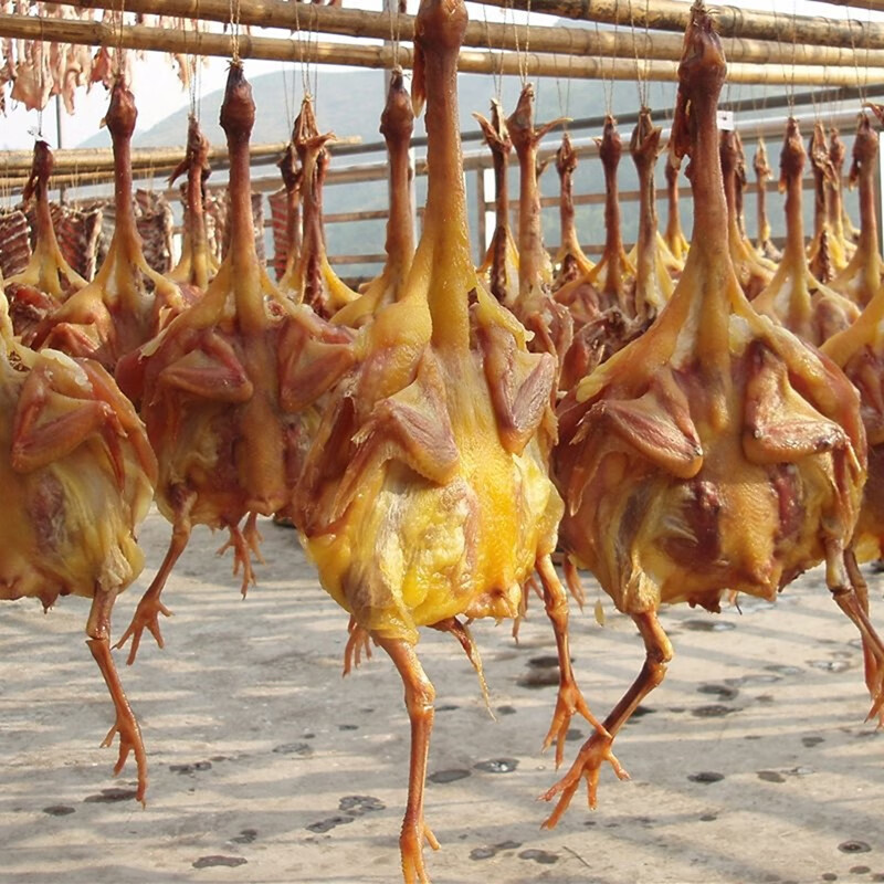 贝棋禾湖北土味特产正宗农家自制荆门风干鸡整只咸腊鸡年货干货腌 1只