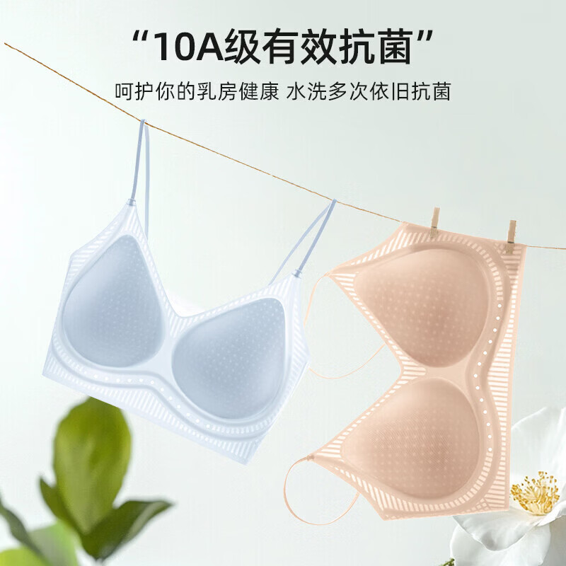 欧迪芬(Ordifen)内衣女小胸美背无钢圈聚拢收副乳上托防下垂胸罩XBCA41C 黑色 M