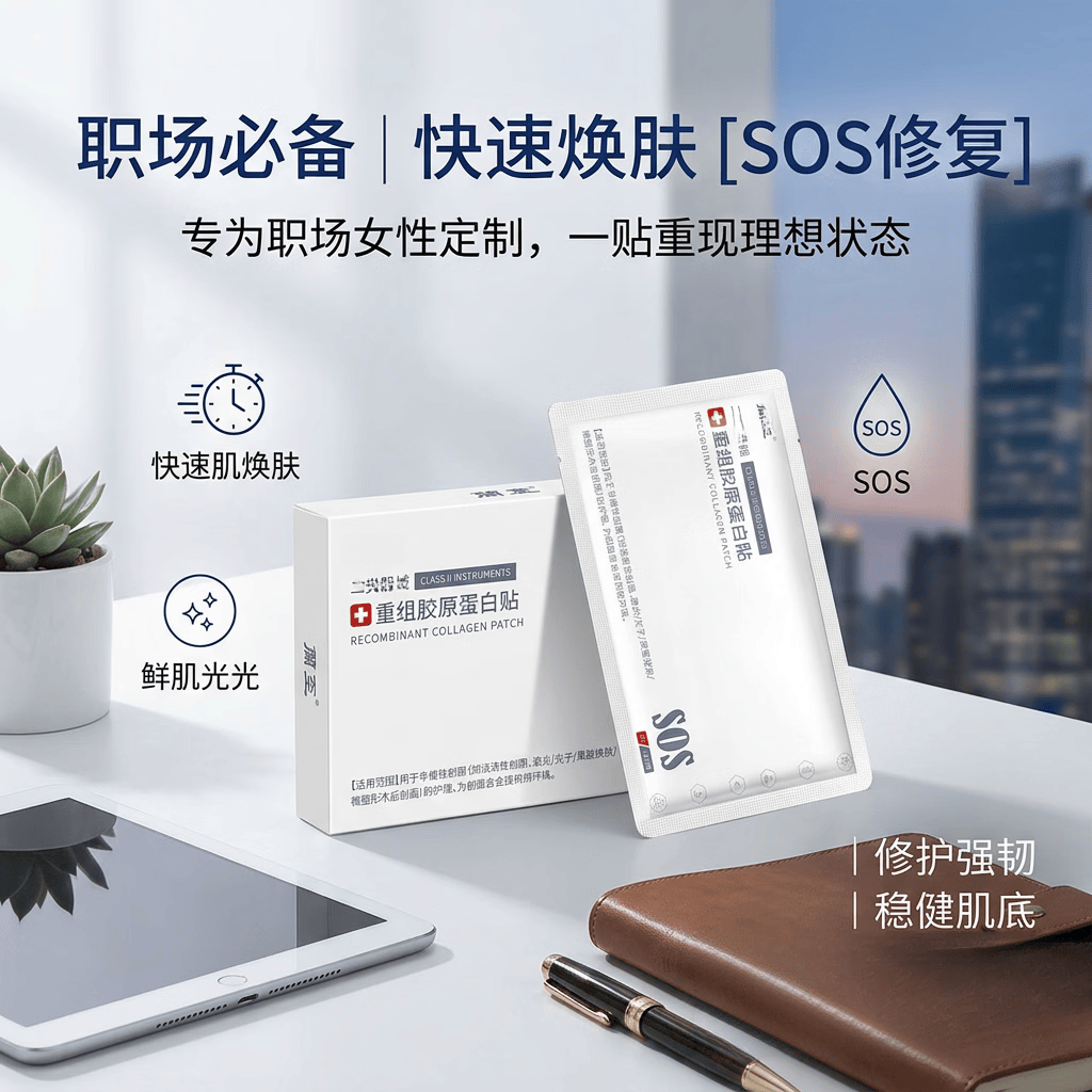 医美重组胶原蛋白贴面膜水光微针修护护理祛痘贴抗皱面膜敷料面膜 2盒-10片
