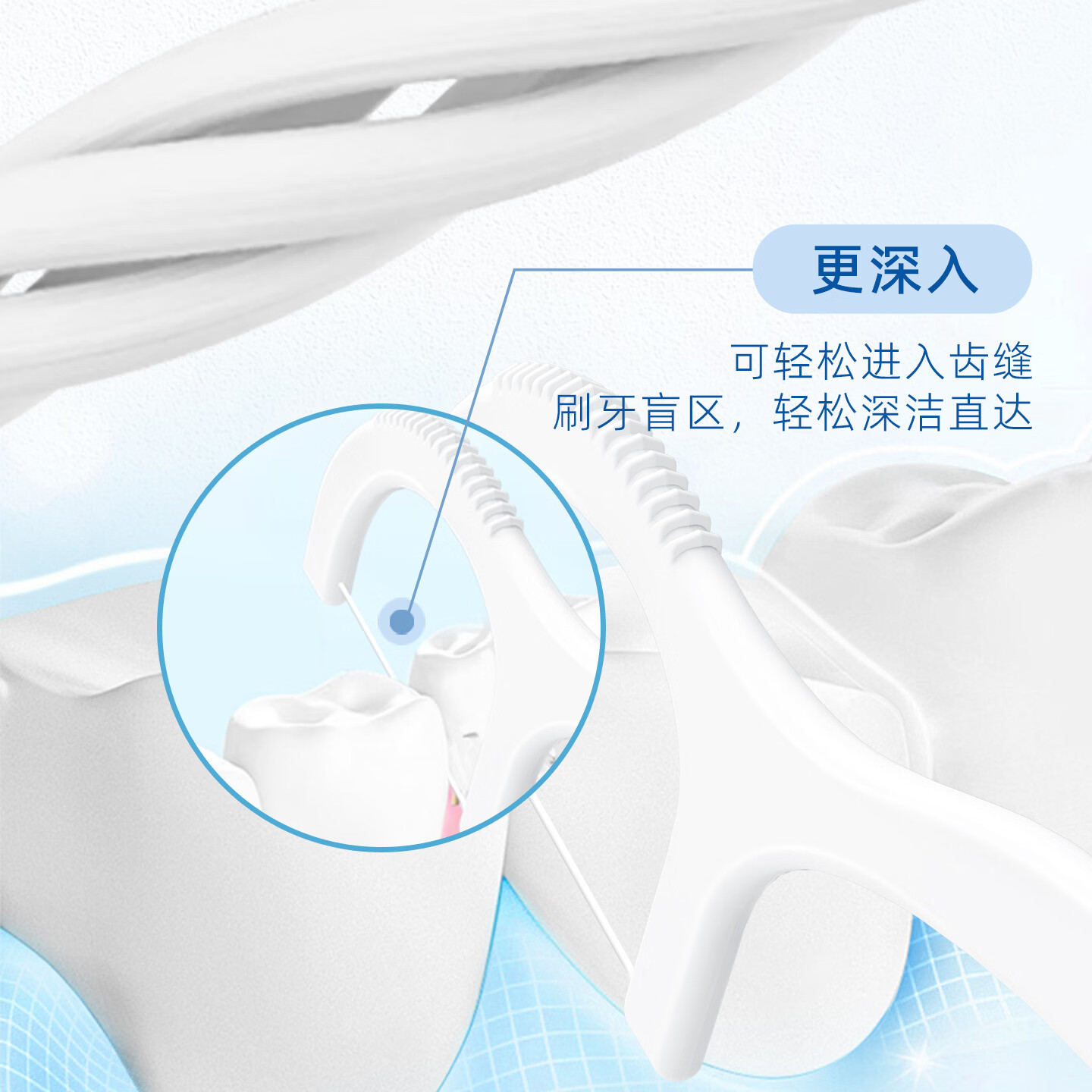 小竹牙线超细家用盒装一次性便携顺滑剔牙强韧一次性牙线棒10盒500支 【精美盒装】10盒共520支