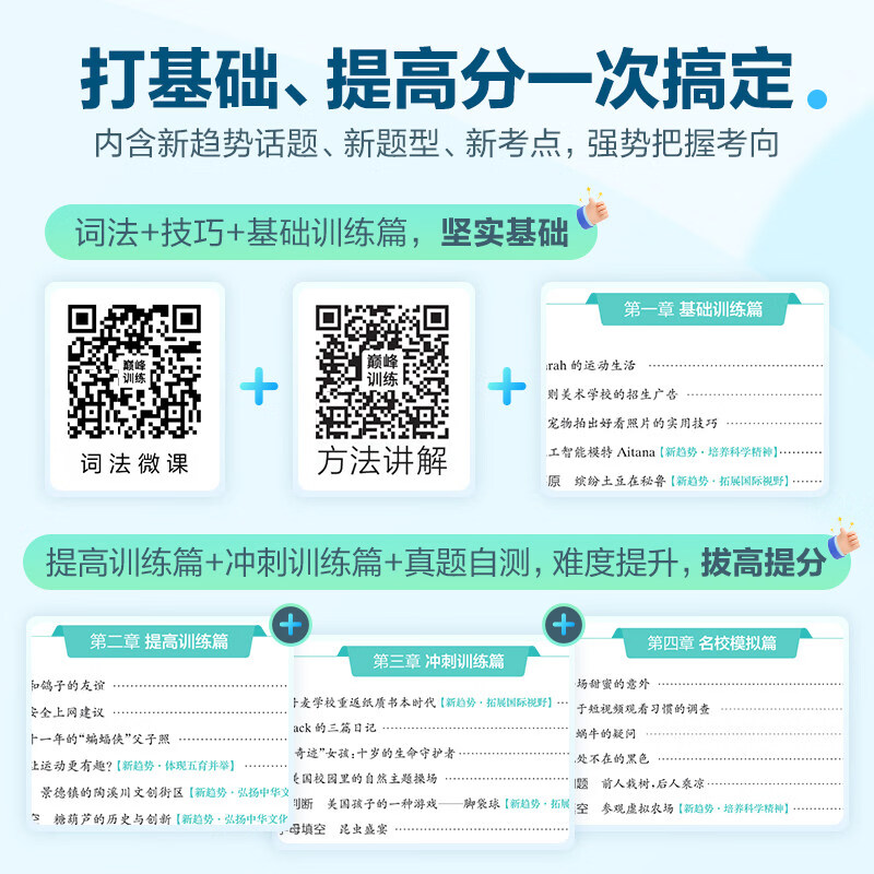 2027新版】星火英语初中七八九年级系列任选巅峰训练七年级英语完形填空与阅读理解语法词汇专项组合训练初一英语上册下册辅导资料 【初中通用】语法全练 七年级