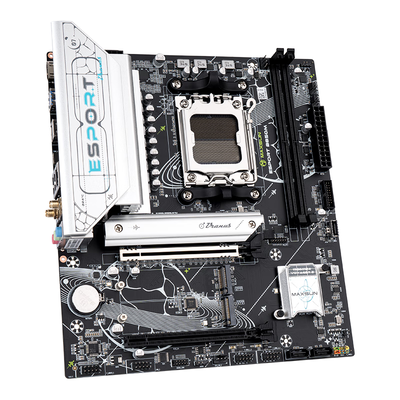 铭瑄 MS-eSport B850M WIFI6E 主板发售：8+2+1 相供电、“冰蓝星环”外观设计，849 元