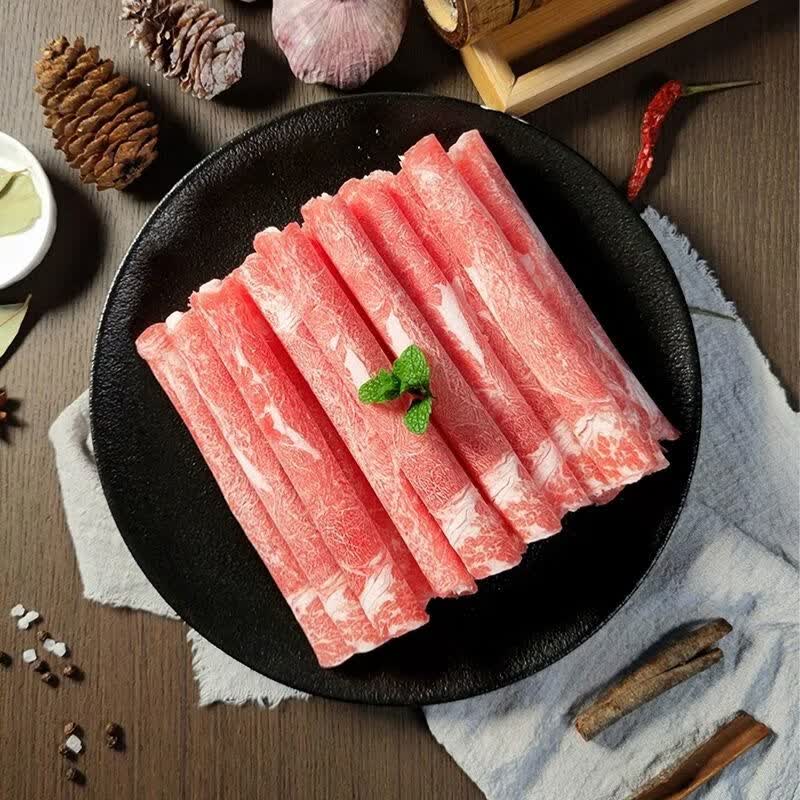 肴老板谷饲肥牛卷 28肥瘦进口雪花肉片涮火锅烤肉烧烤食材顺丰京东冷链 【爆款推荐】谷饲肥牛卷2kg(10包)
