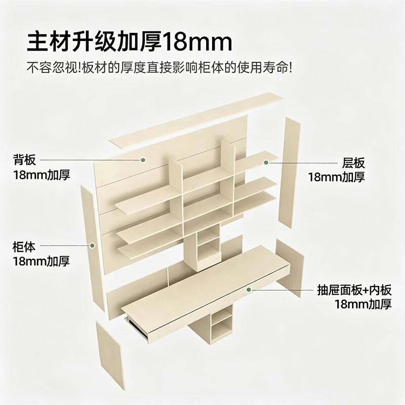 博翼ENF级 定制书桌书架一体转角电脑桌家用卧室办公桌儿童双人学习桌 1.6米*2.4米(兔宝宝ENF级-整柜18mm)