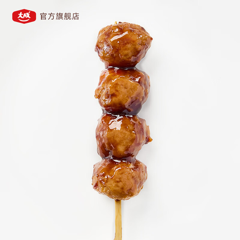 大成日式照烧脆骨鸡肉丸串半成品烧鸟串空气炸锅食材烧烤肉串半成品串 脆骨丸串400g*3袋【六十九年如一日 品质经得起考验】