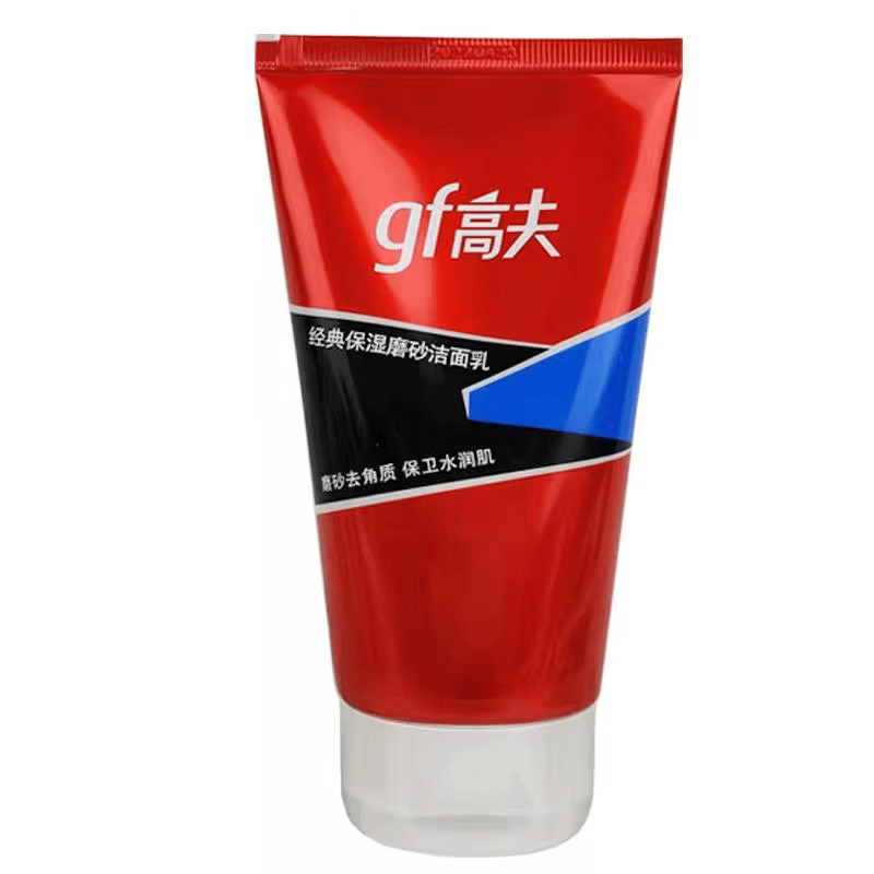 高夫倾颜男士磨砂洁面乳 清爽控油保湿清洁角质洗面奶 120g