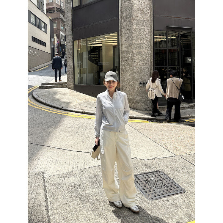 LE ALFASHIONLINE【断码清仓】轻薄防晒外套女新款春夏户外休闲运动风凉感长袖上衣 黑色 现货 S