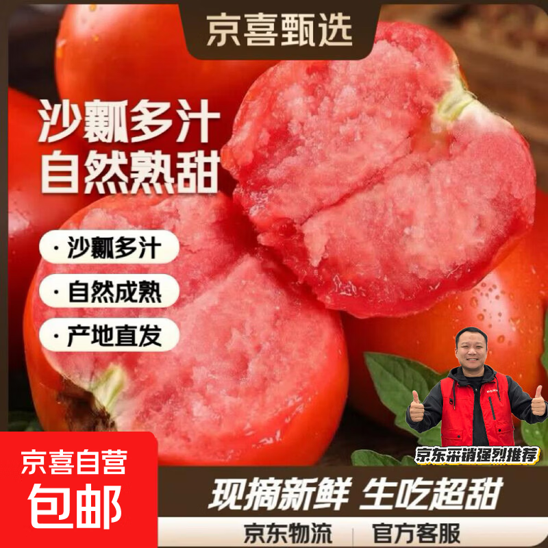 正宗普罗旺斯西红柿沙瓤水果番茄蔬菜现摘新鲜自然熟生吃粉果超甜 正宗普罗旺斯 2斤 带箱